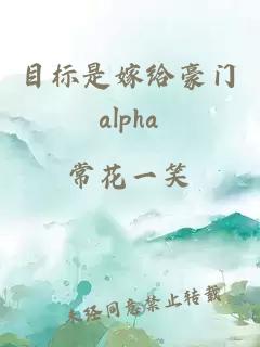 目标是嫁给豪门alpha