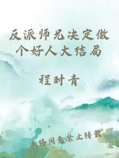 反派师兄决定做个好人大结局